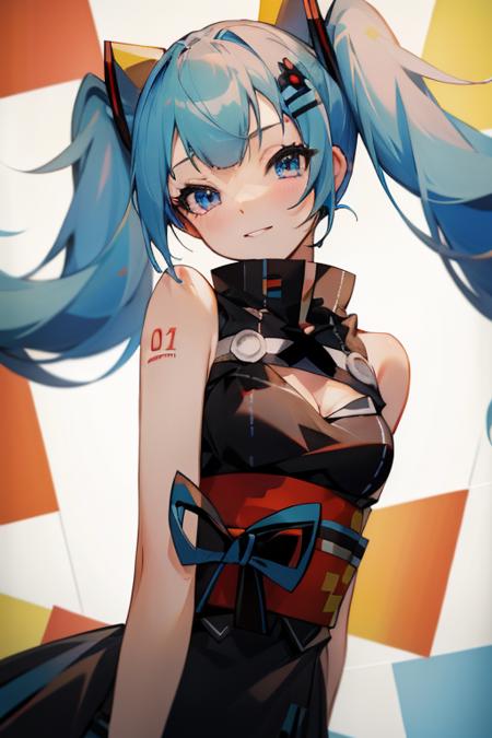 00022-4023087752-bare shoulders, black dress, cleavage, cleavage cutout, fake animal ears, hairclip, obi, sash, twintails, hatsune miku, blue hai.png